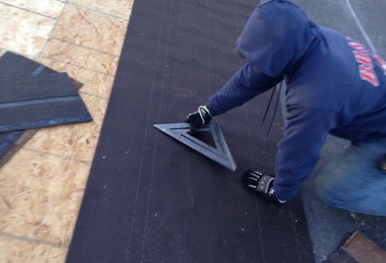 Roof prepped for shingles