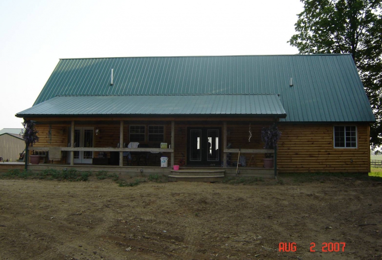 Remodel- New steel roof, Custom siding and Windows
